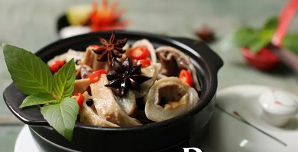 DẠ DÀY HẦM HOA HỒI THƠM DẬY BẾP