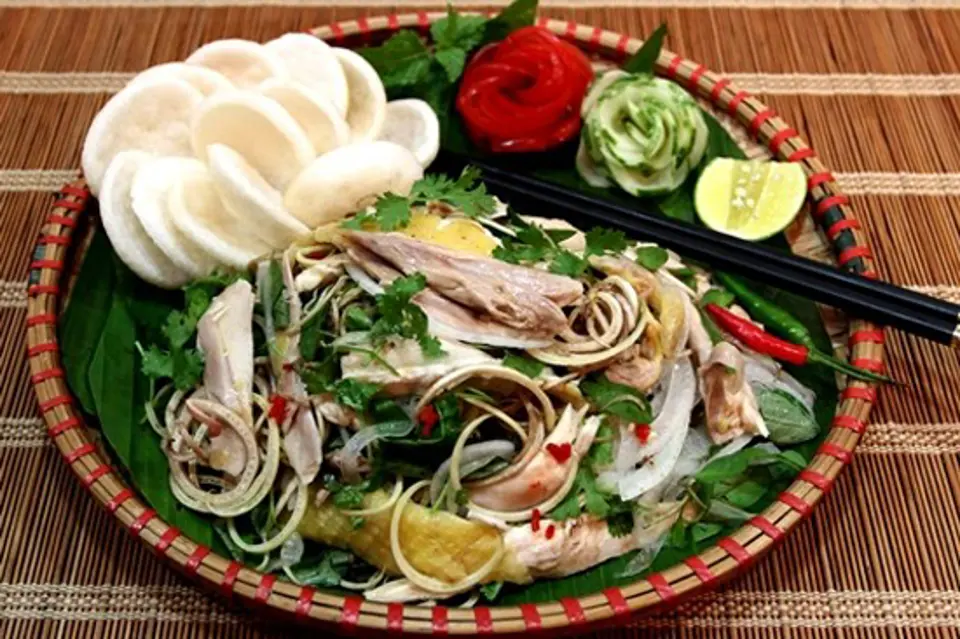 GÀ NỘM HOA CHUỐI MÓN NGON DỄ LÀM