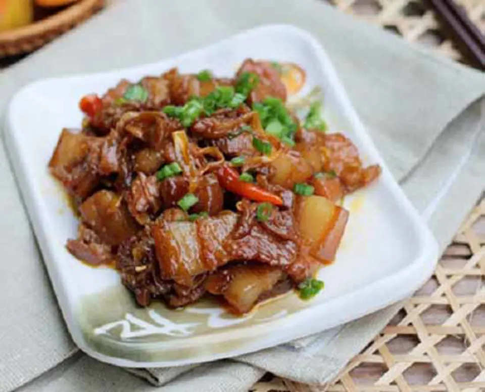 THỊT BA CHỈ KHO XƠ MÍT MÓN ĂN GÂY THƯƠNG NHỚ