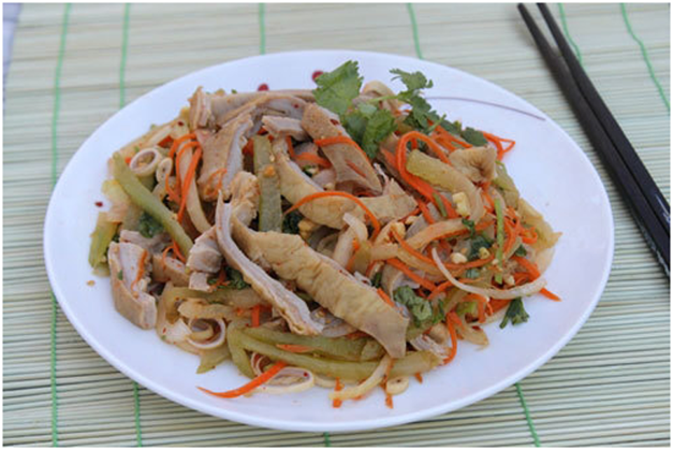 Tự làm món dạ dày trộn cho cuối tuần