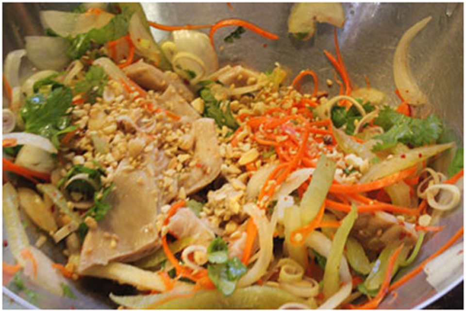 Tự làm món dạ dày trộn cho cuối tuần