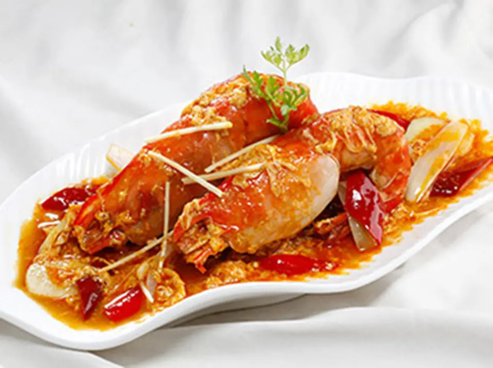 Ăn ngon với tôm sốt tương Ăn ngon với tôm sốt tương