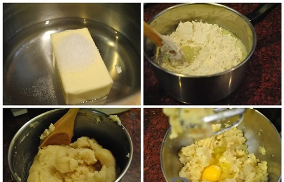 Bánh su kem nhân custard thơm ngon hấp dẫn