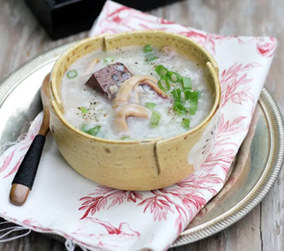 Cách nấu cháo mực khô tuyệt ngon
