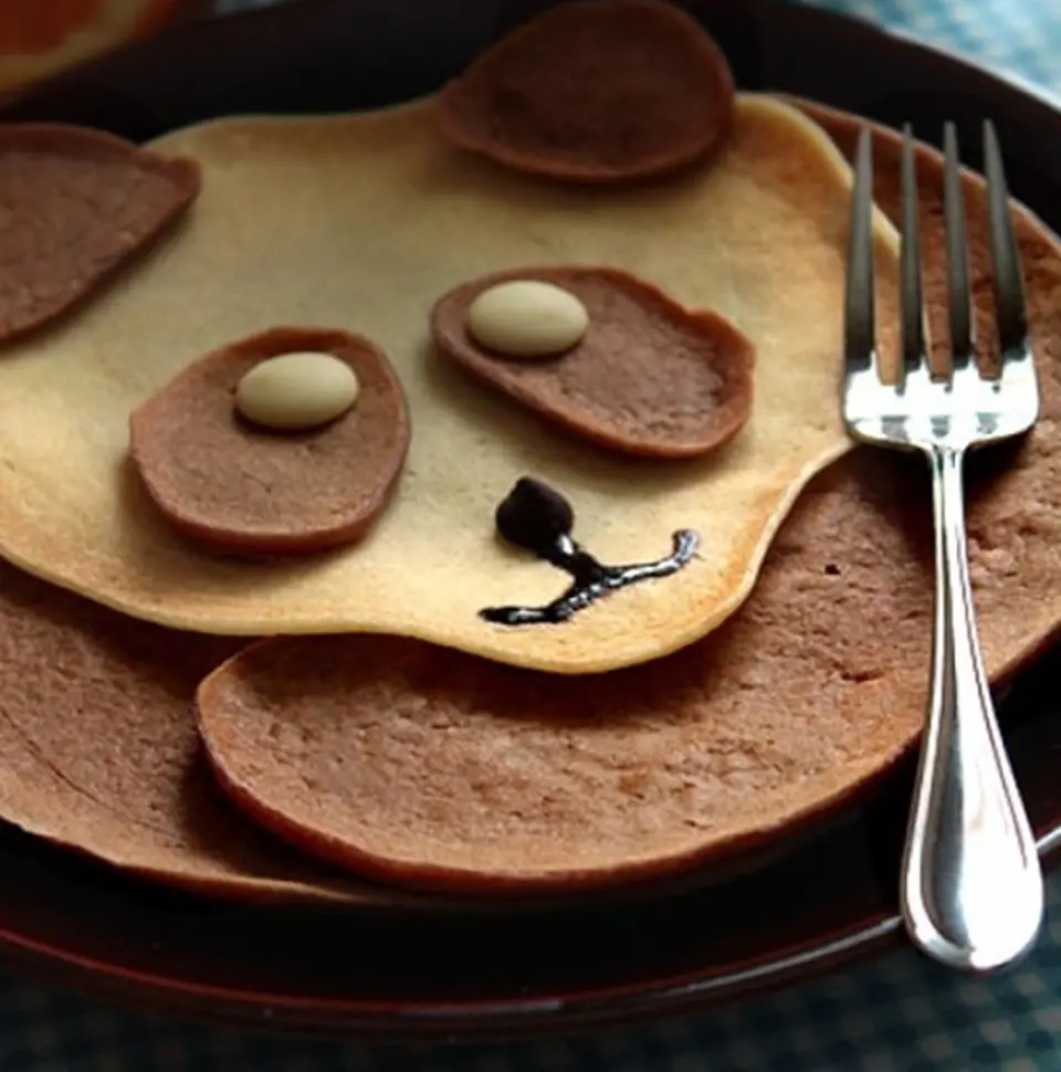 Làm bánh crepe hình gấu Panda dễ thương