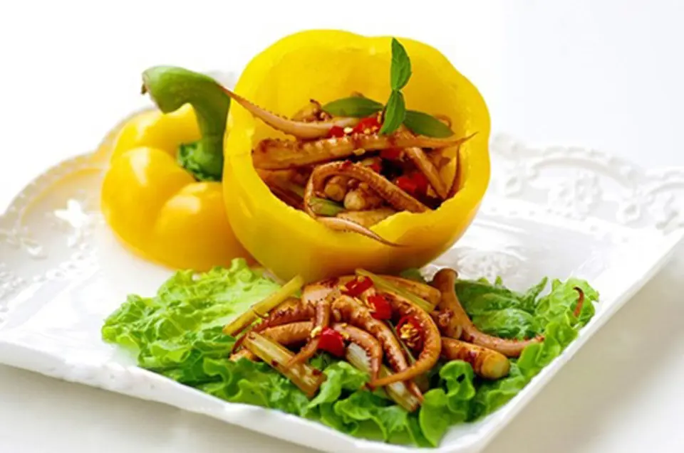 Râu mực xào giòn ăn là mê