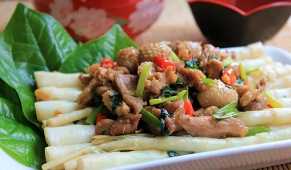 Vịt xào măng trúc ăn là mê