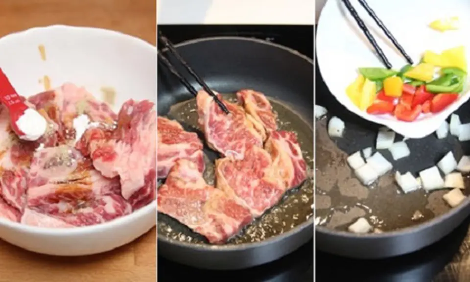 Sườn bò xào chua ngọt