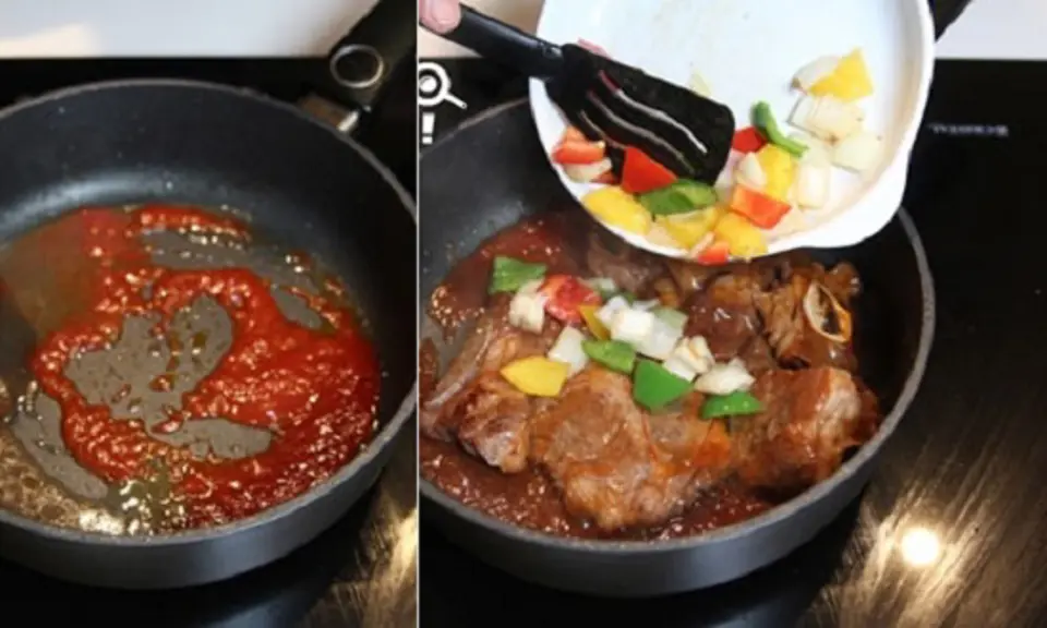 Sườn bò xào chua ngọt