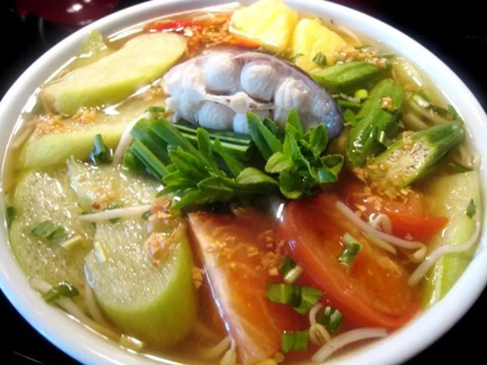 Cách nấu canh cá dọc mùng đơn giản