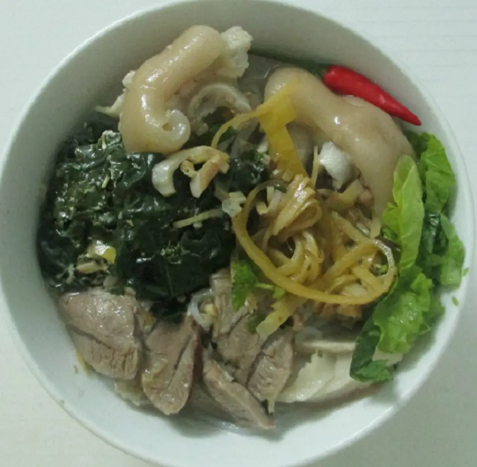 Cách làm món bún bung hoa chuối