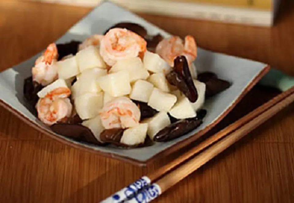 Cách nấu món củ đậu xào tôm