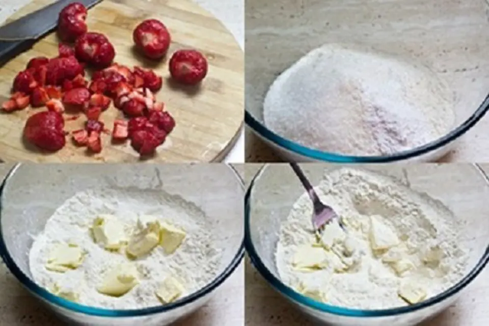 Cách làm bánh nướng dâu tây cho bữa sáng thêm dinh dưỡng