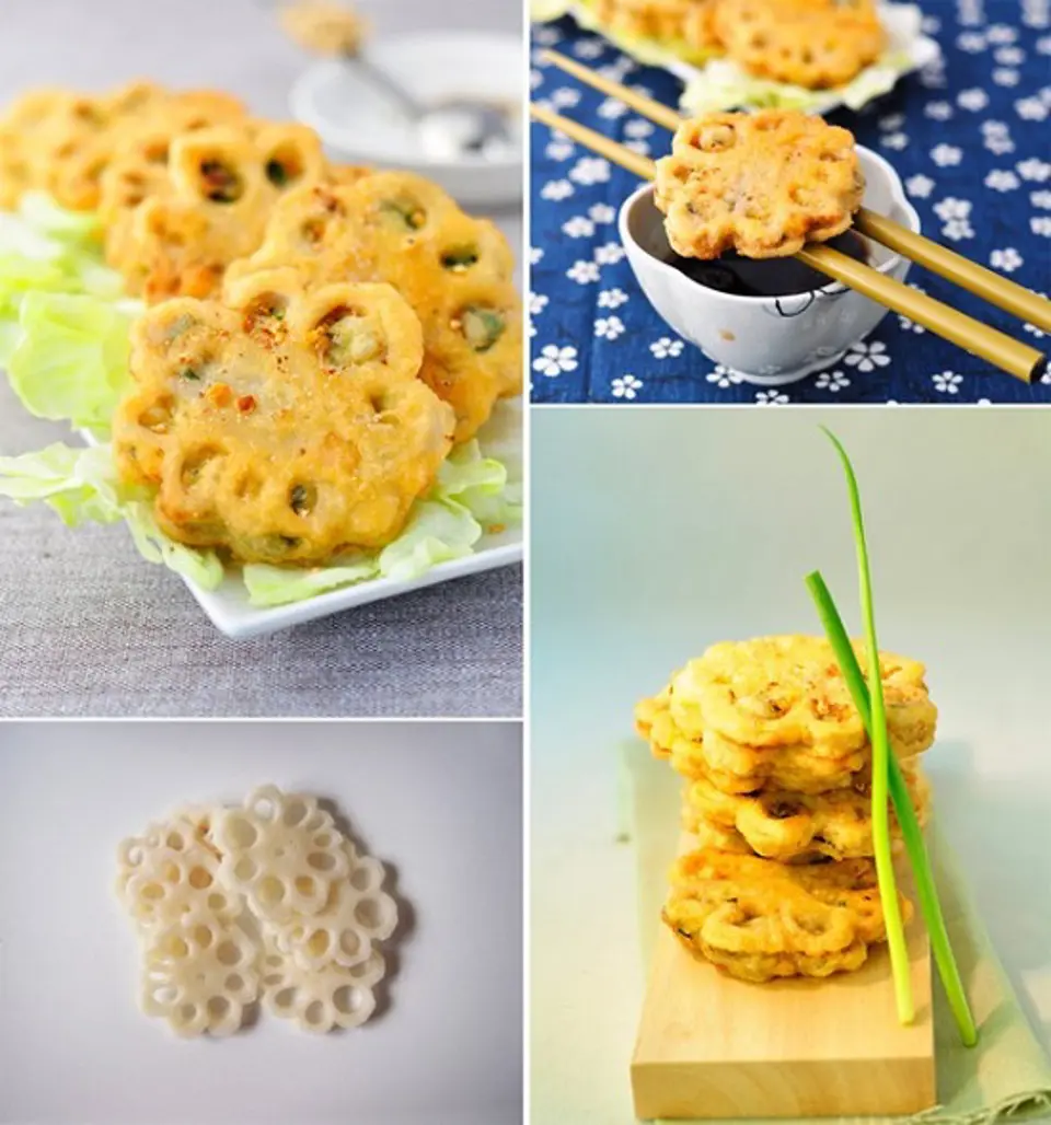 Cách làm món củ sen kẹp tôm thịt thơm ngon tại nhà Cách làm món củ sen kẹp tôm thịt thơm ngon tại nhà