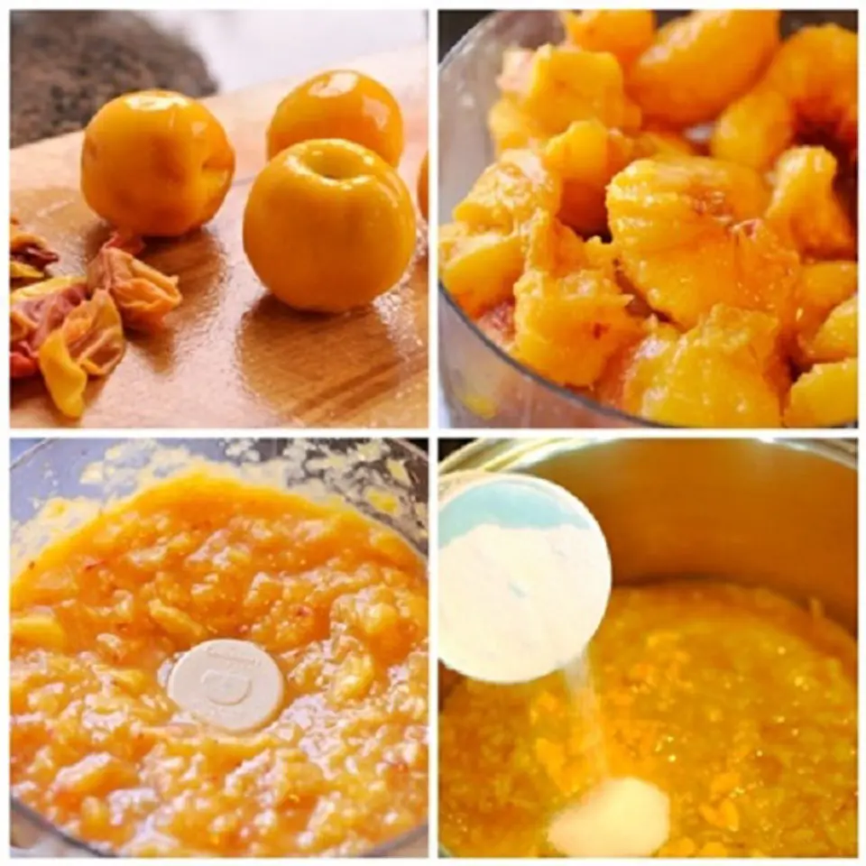Cách làm mứt đào cho bữa sáng thêm bổ dưỡng