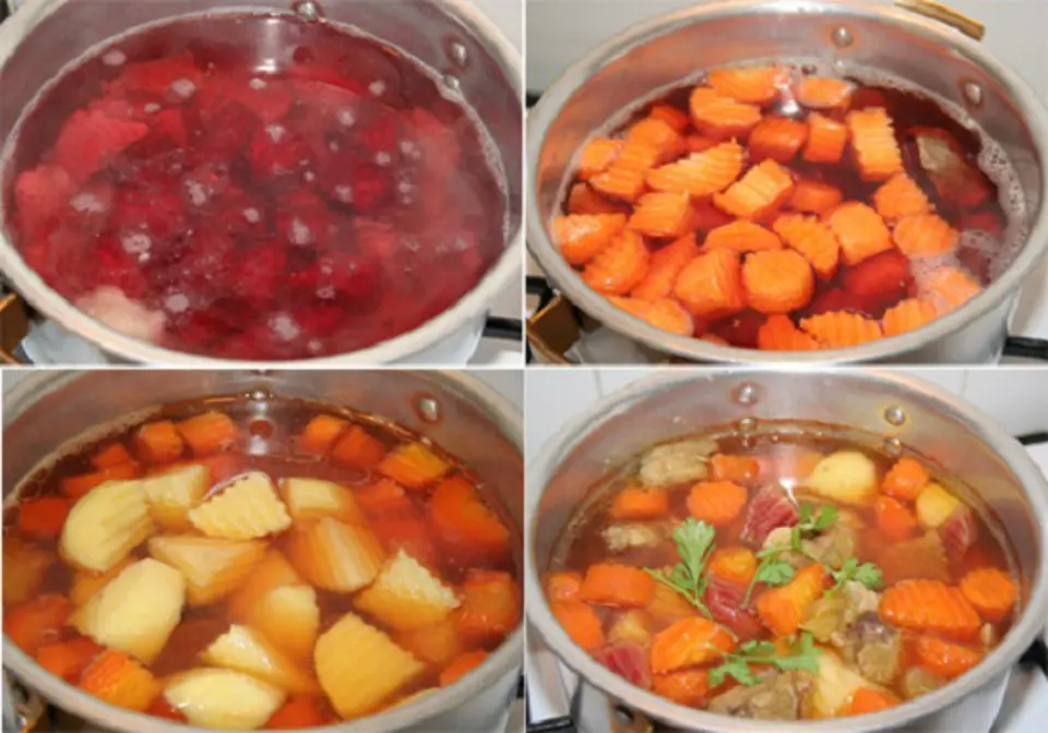 Cách làm soup bắp bò hầm rau củ đơn giản Cách làm soup bắp bò hầm rau củ đơn giản