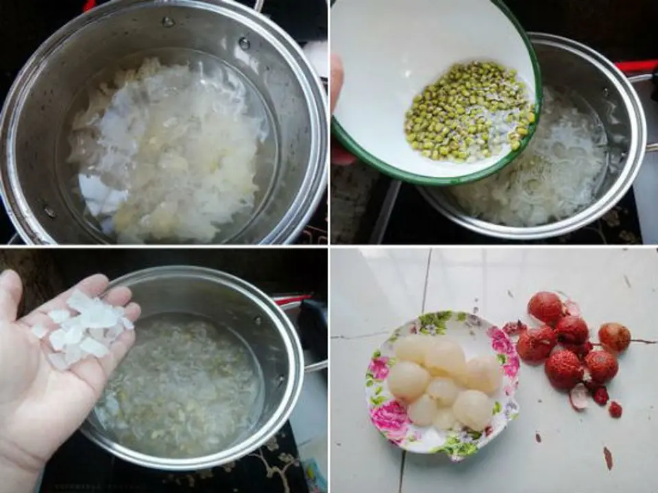 Công thức nấu chè ngon từ vải thiều đậu xanh Công thức nấu chè ngon từ vải thiều đậu xanh
