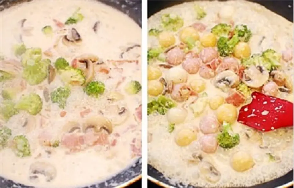 Hướng dẫn cách làm bánh gạo Hàn Quốc sốt kem nấm