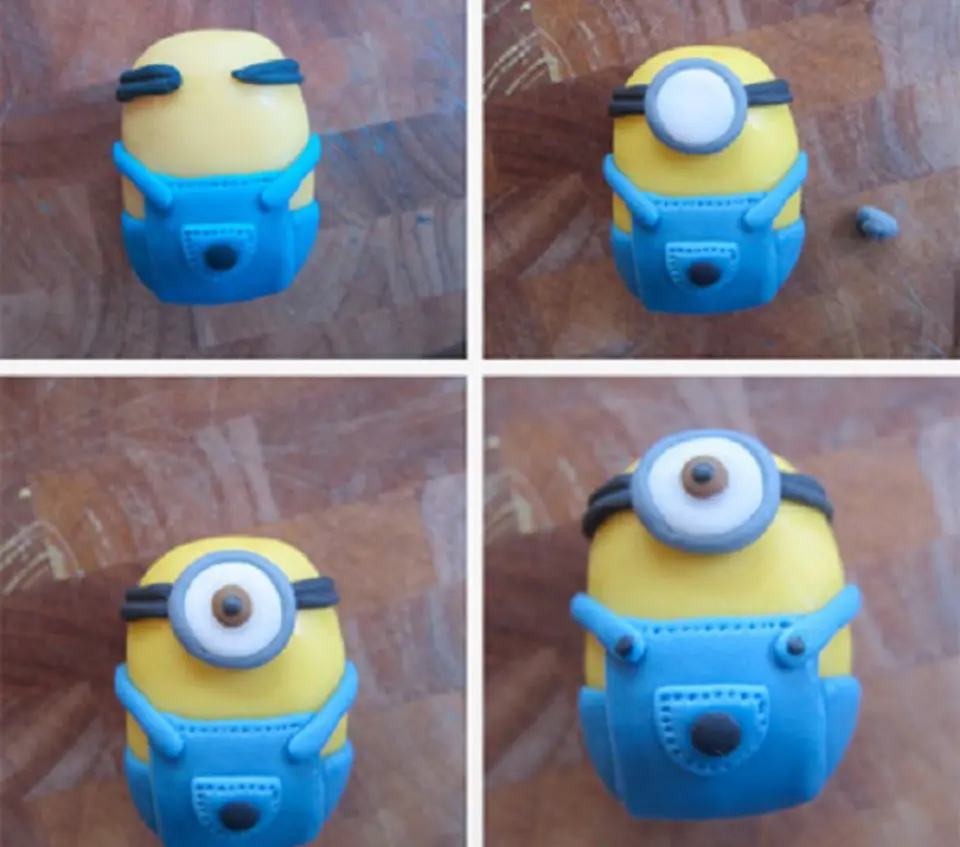 Tạo hình Minion bằng fondant đơn giản ngộ nghĩnh