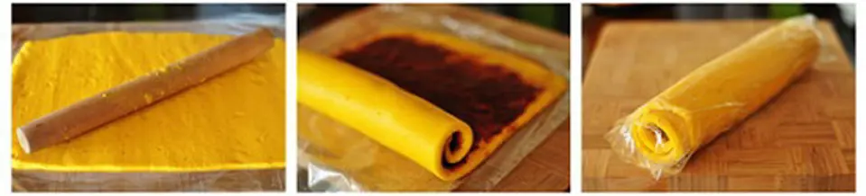 Bánh cuộn bí đỏ bột nếp cực ngon không cần lò nướng