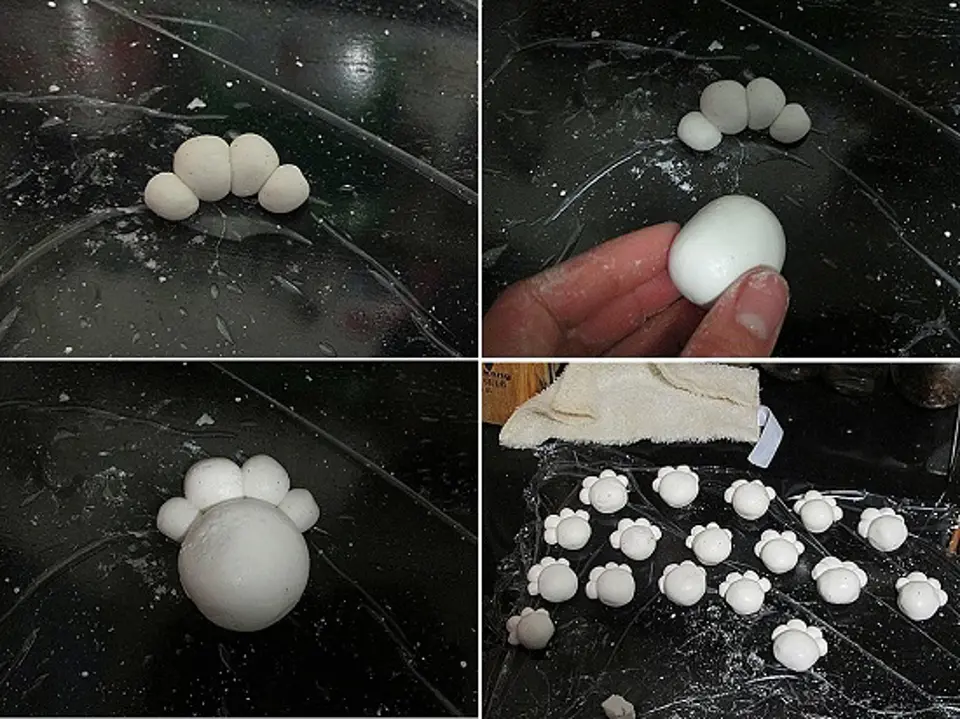 Bánh trôi hình chân mèo ngộ ngĩnh cho bé