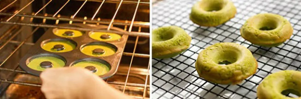 Cách làm bánh Donut trà xanh bọc sôcôla ngon tuyệt