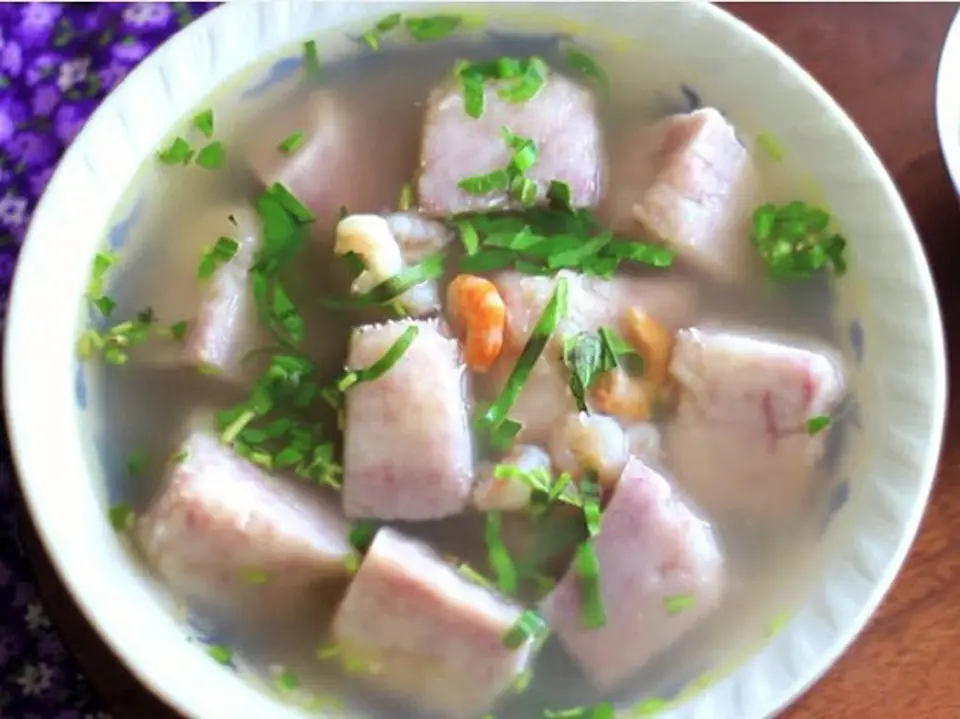 Cách nấu canh khoai môn tôm nõn ngon ngọt cho cả nhà