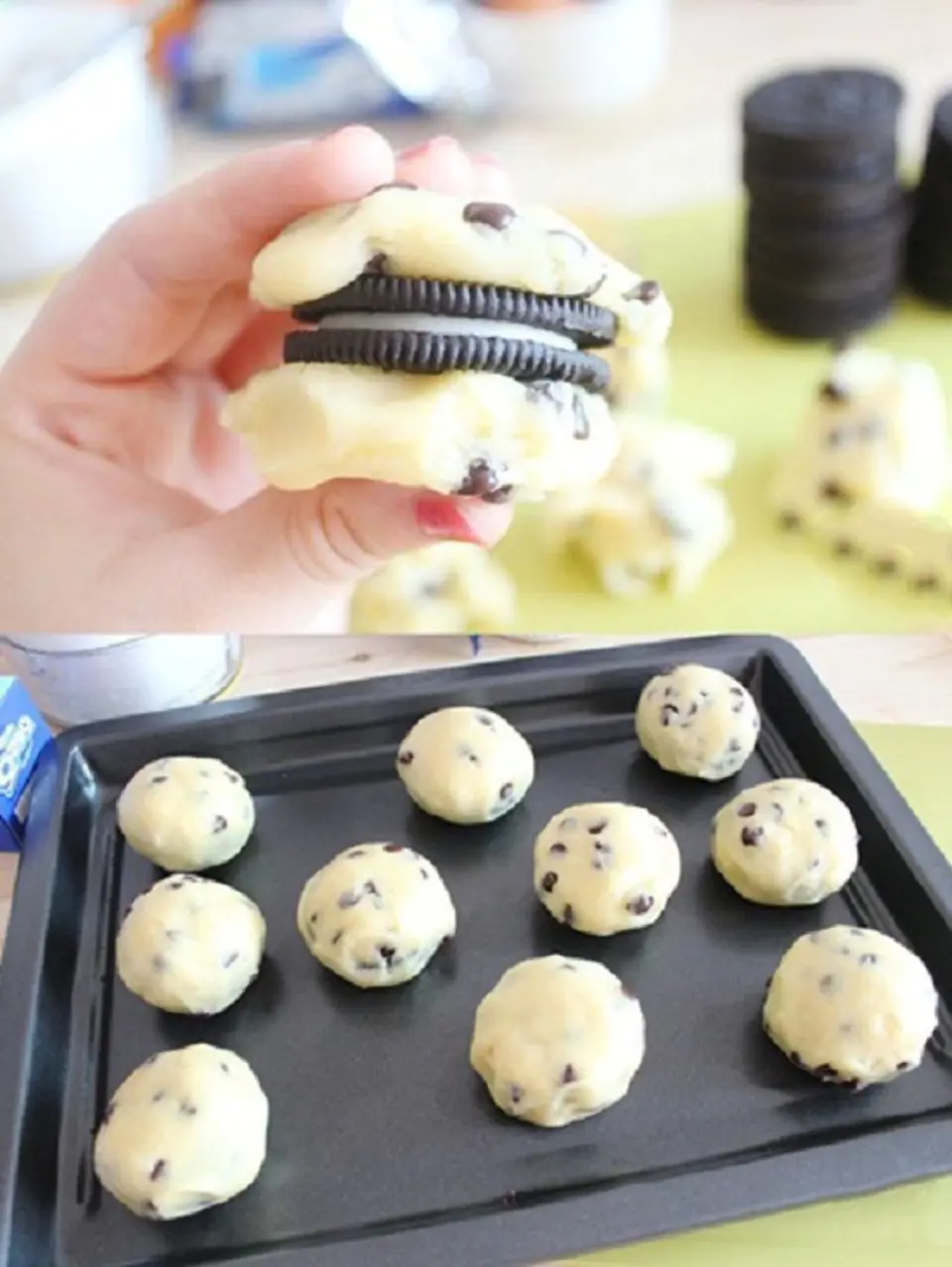 Cách làm bánh xốp nhân oreo mới lạ