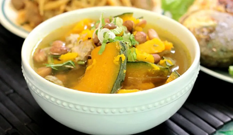 Cách làm món canh bí đỏ đậu phộng thơm ngon bổ dưỡng