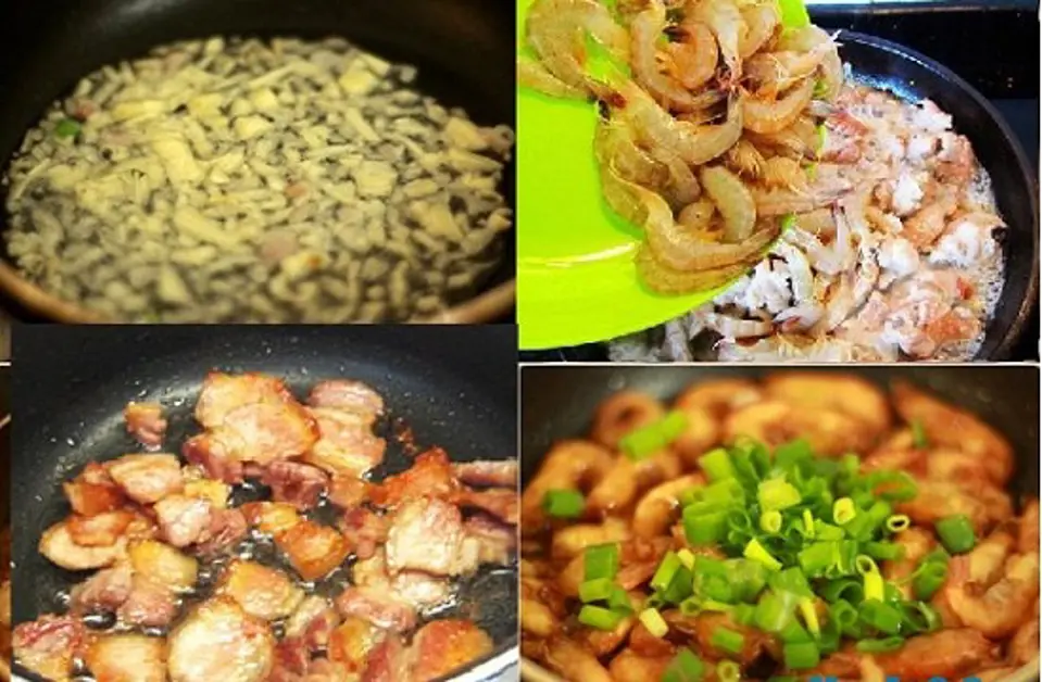 Cách làm món tôm đồng rang thịt ba chỉ dân dã