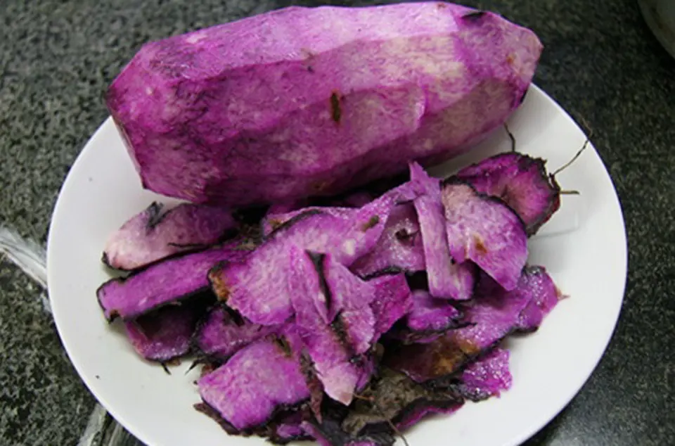 Cách làm bánh khoai mỡ chiên giòn thơm