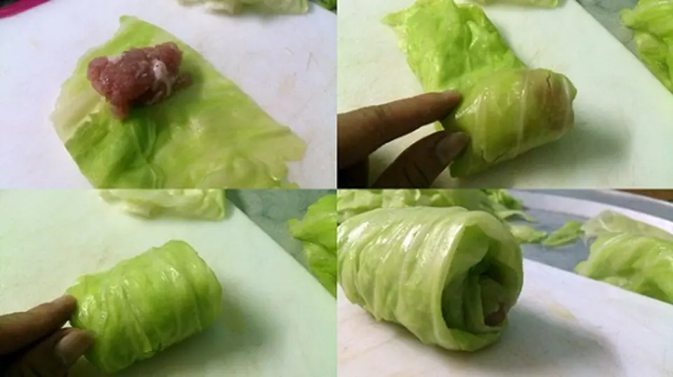 Cách làm bắp cải cuộn thịt sốt cà chua ngày cuối tuần