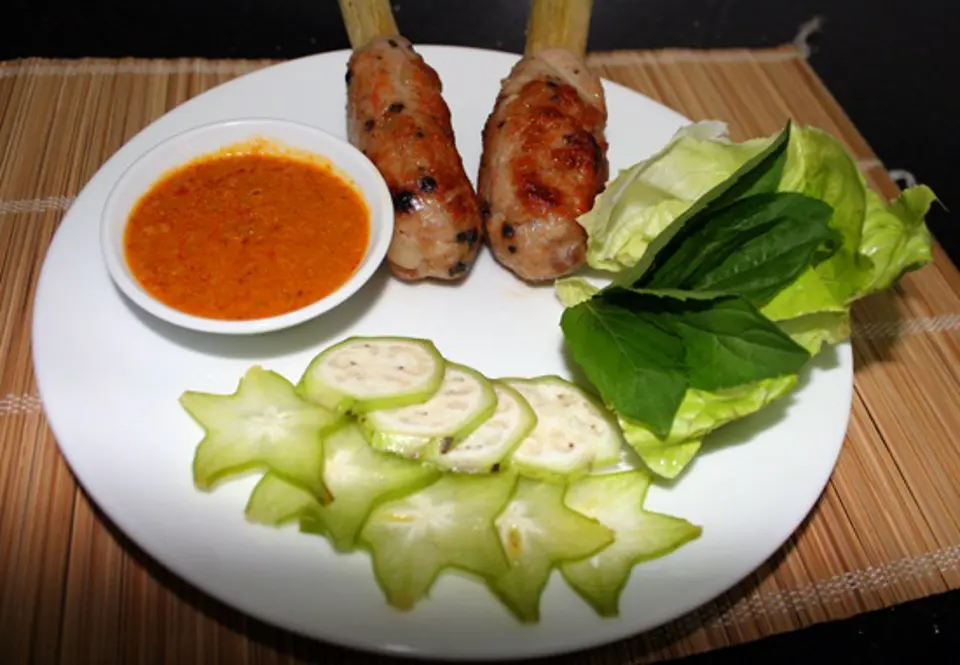 Cách làm chạo tôm nướng mía
