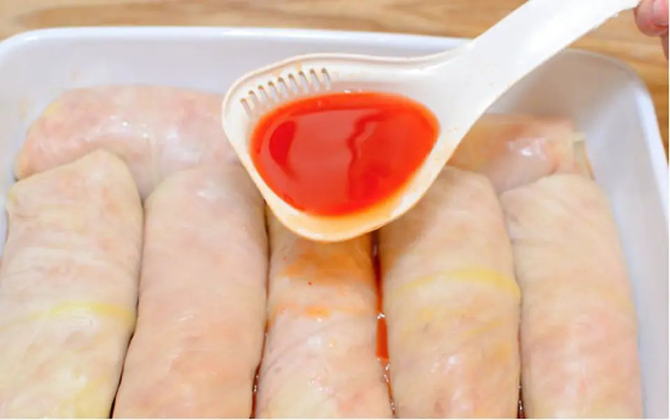 Cách làm món lá bắp cải cuộn thịt nướng ngọt mát Cách làm món lá bắp cải cuộn thịt nướng ngọt mát