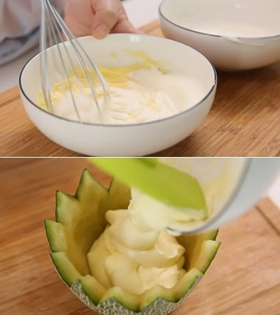 Cách làm mousse dưa lưới tráng miệng cho cả nhà