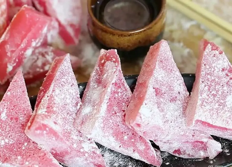 Cách làm bánh mochi tam giác của Nhật