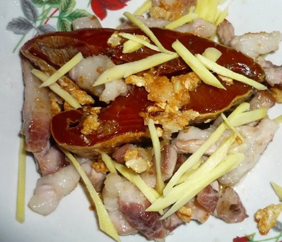 Cách làm mắm cá lóc chưng tóp mỡ