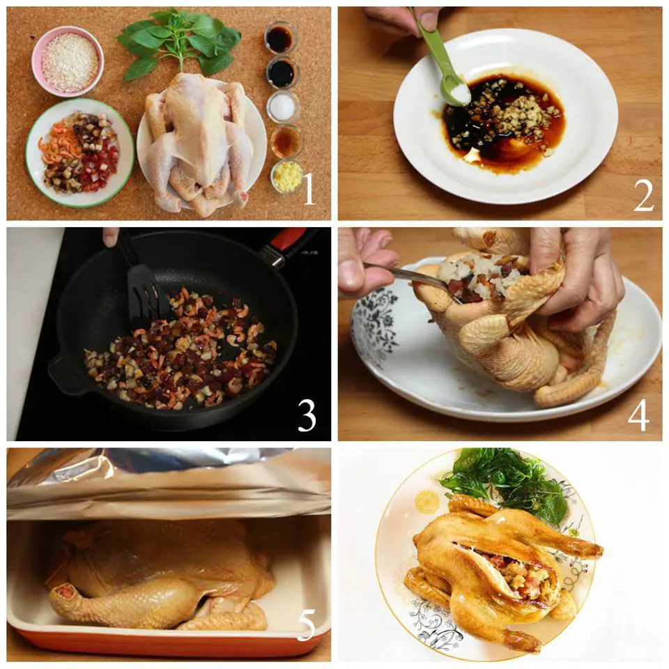 Cách làm món gà nhồi đậm đà siêu ngon