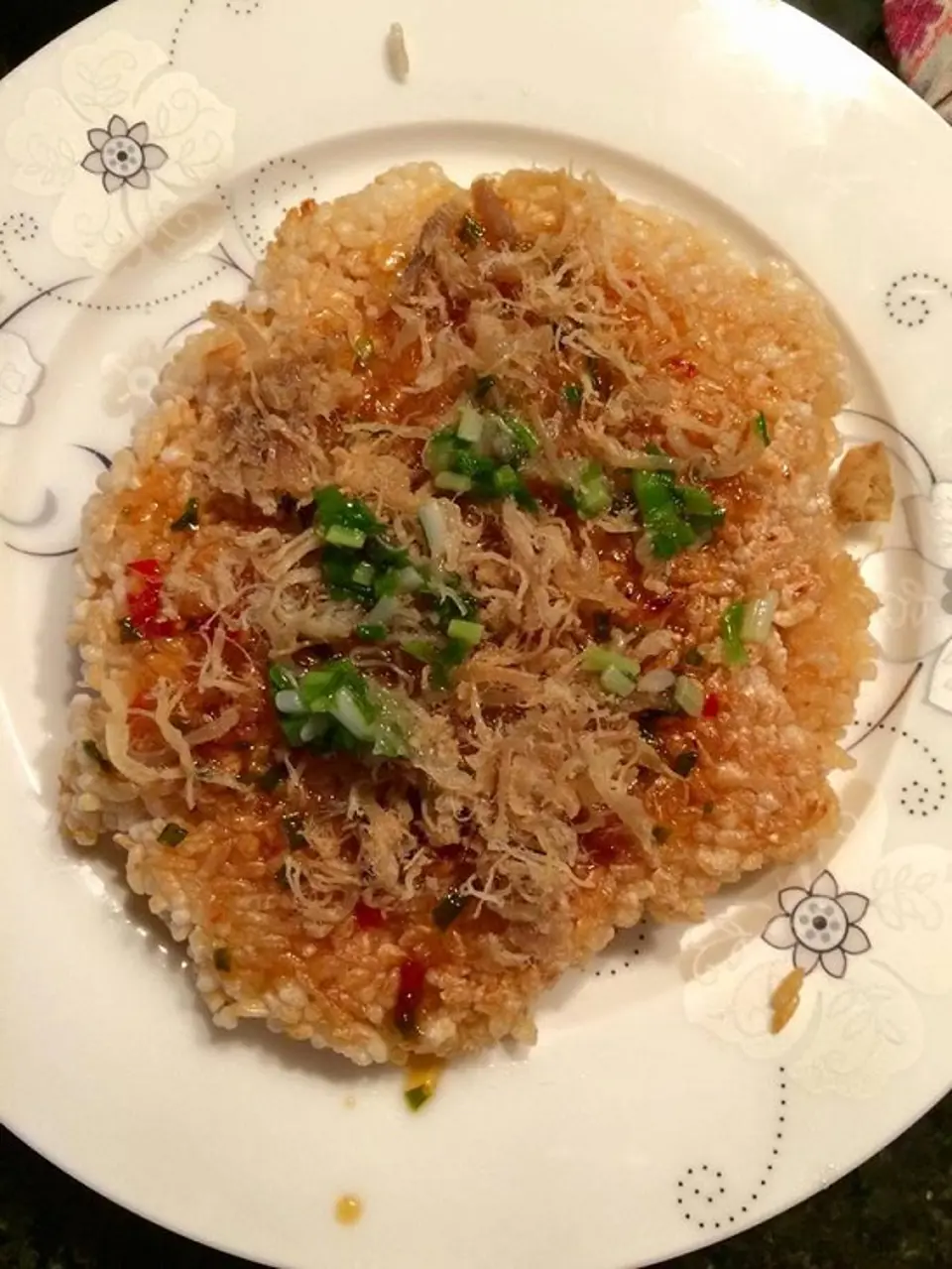 Cách làm cơm cháy chà bông mỡ hành ngon tuyệt