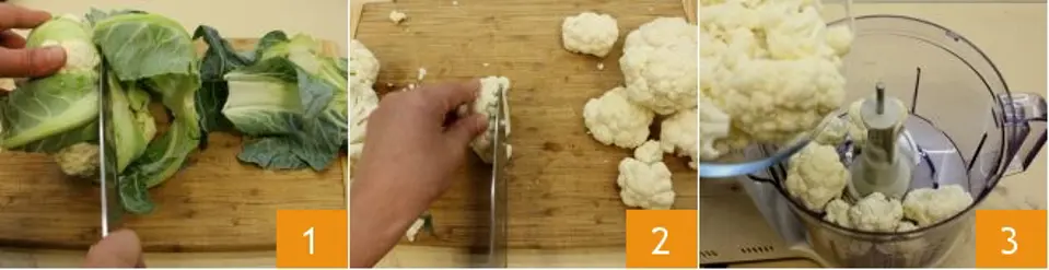 Cách làm pizza với đế bánh làm từ súp lơ