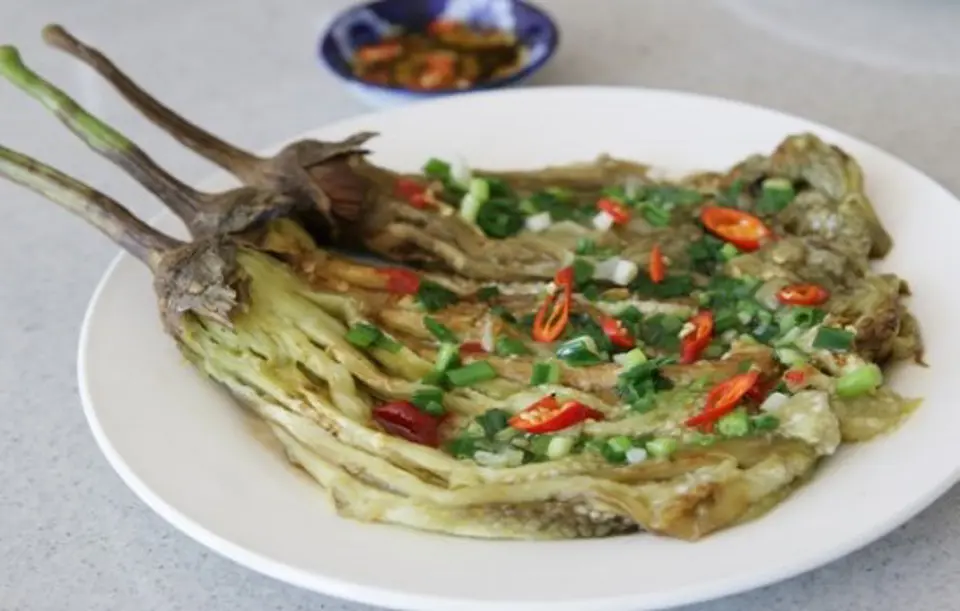 Cách làm cà tím nướng mỡ hành thơm ngon