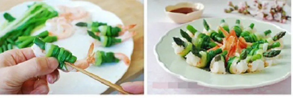 Cách làm món tôm cuộn hành kiểu Kiểu lạ miệng