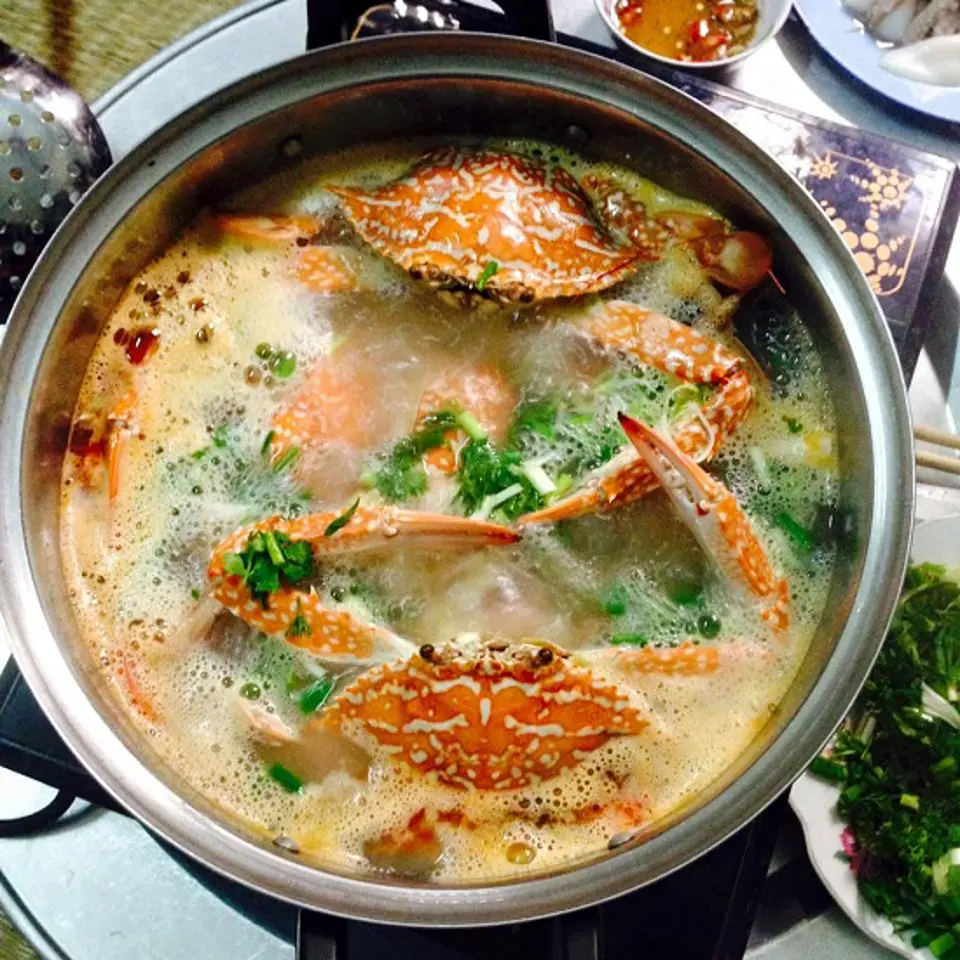 Cách nấu lẩu ghẹ bổ dưỡng thơm ngon